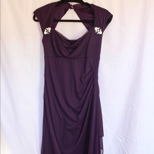 Plum prom dress
